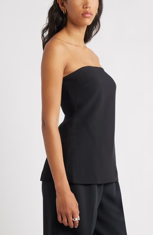 Open Edit Tunic Tube Top In Black
