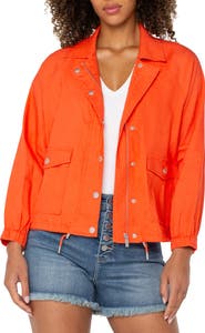 Liverpool Los Angeles Raglan Sleeve Linen Blend Jacket