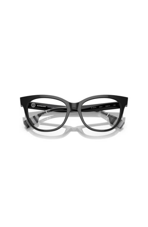 Burberry 53mm Cat Eye Optical Glasses In Black