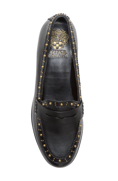 Vince Camuto Camdyn Studded Penny Loafer In Black