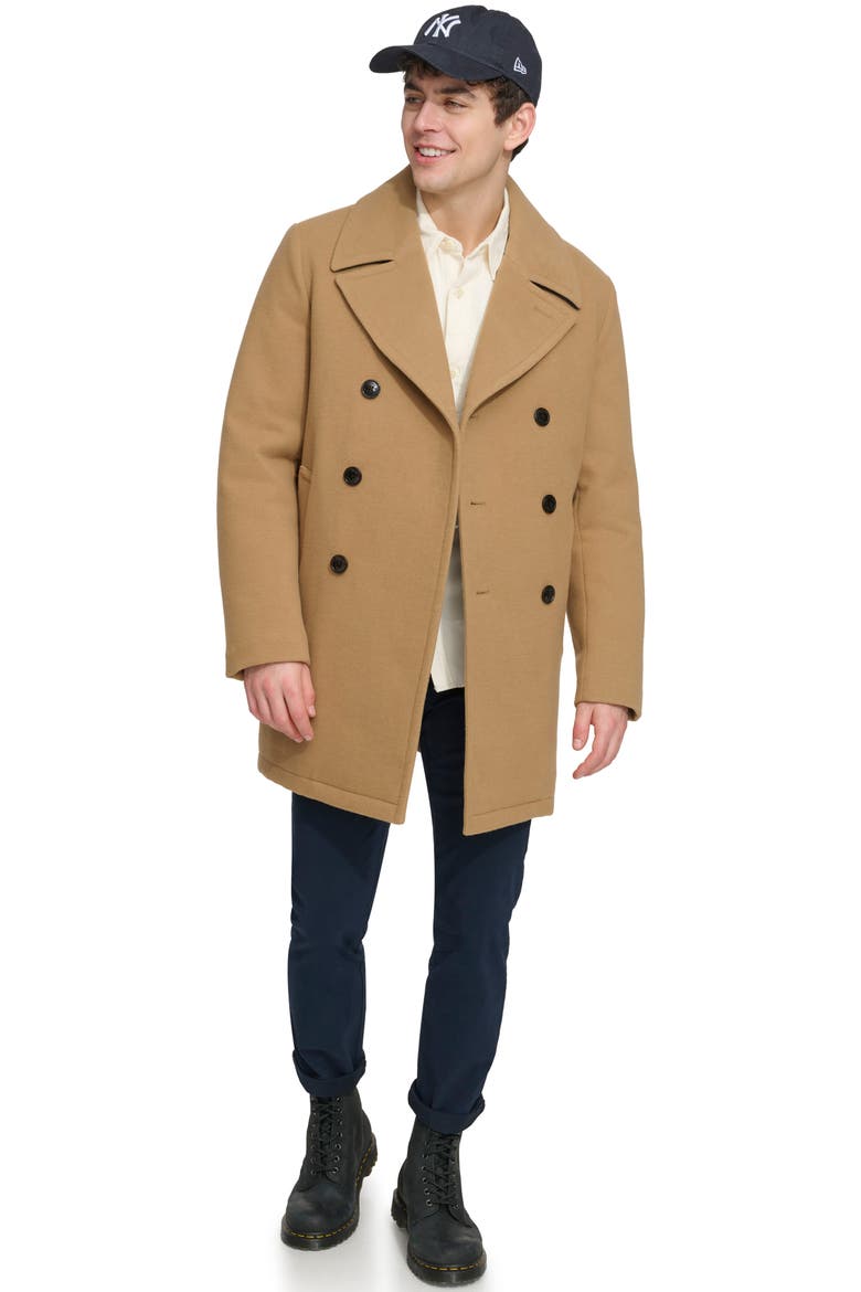 Double Breasted Walking Coat, Alternate, color, TAN