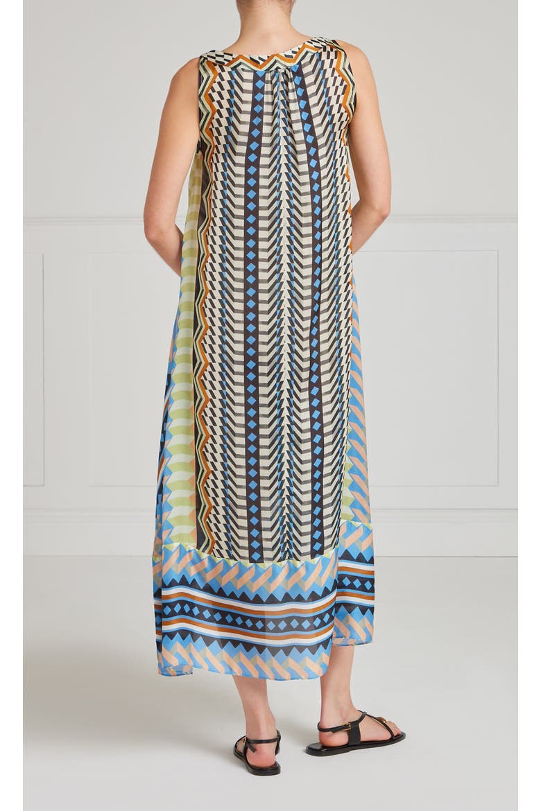 Meryl V-Neck Dress, Alternate, color, Provence Blue Mix