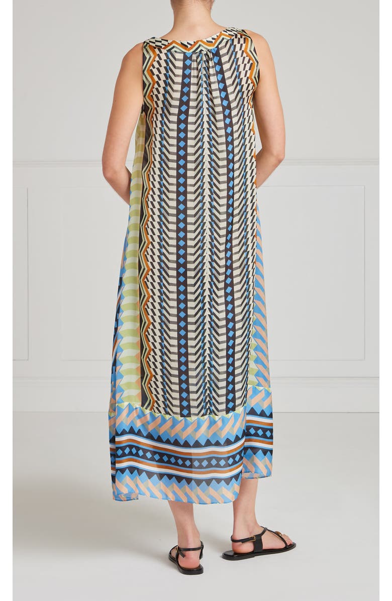 Temperley London Meryl V-Neck Dress, Alternate, color, Provence Blue Mix
