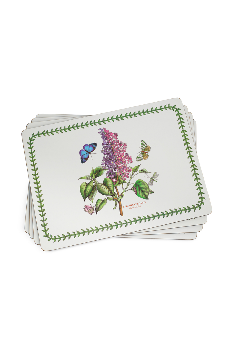 Botanic Garden Set of 4 Cork Back Placemats, Main, color, Botanic Garden