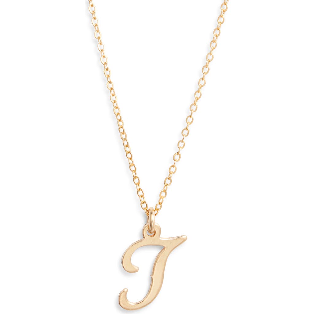 Set & Stones Gianna Initial Pendant Necklace In Gold/t