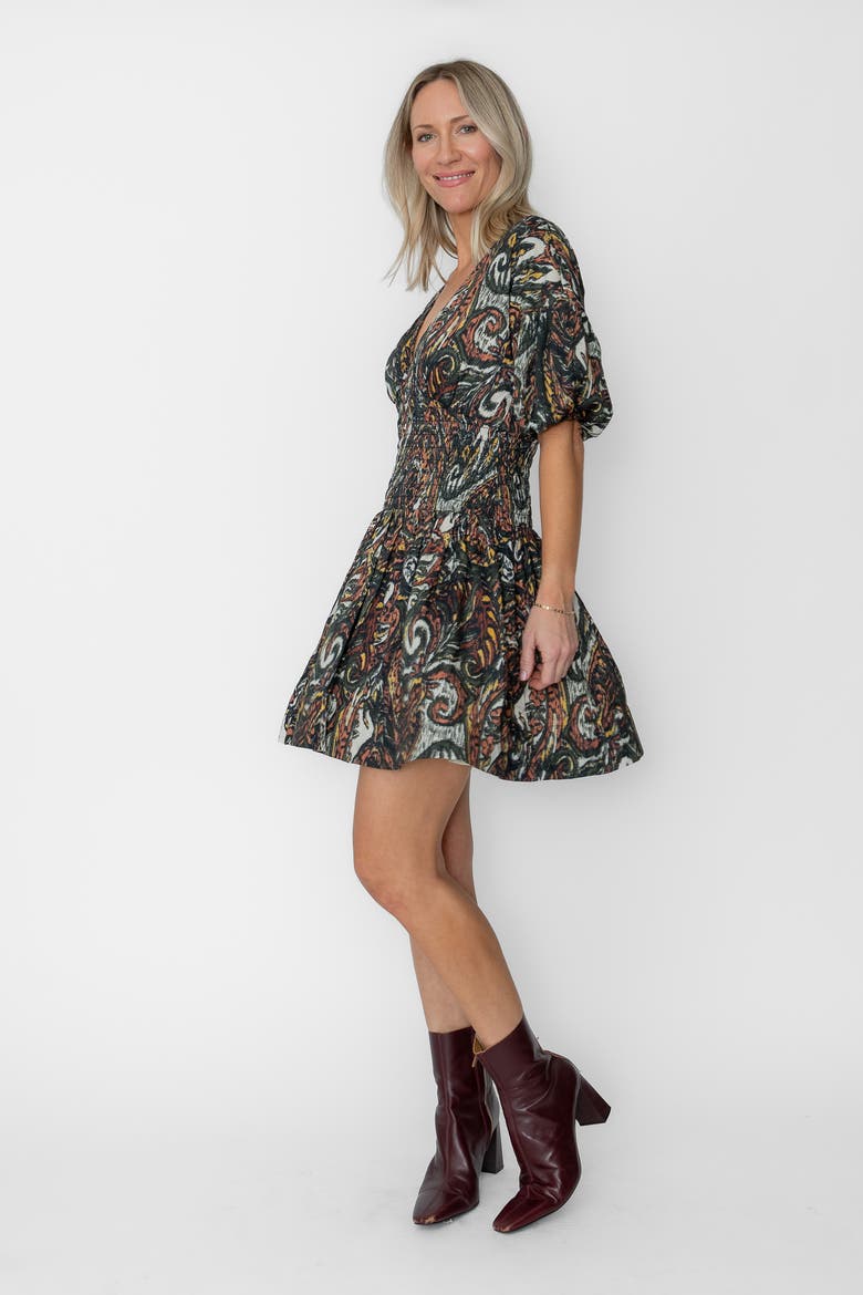 Brigitte Mini Dress, Alternate, color, Multi