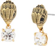 Kurt Geiger London Small Eagle Stone Drop Earrings