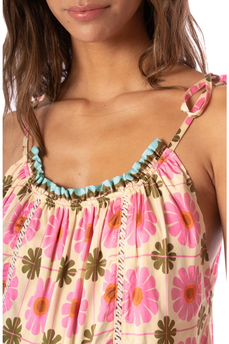 Magnolia Tie Strap Cover-Up Dress, Alternate, color, OPEN WHITE