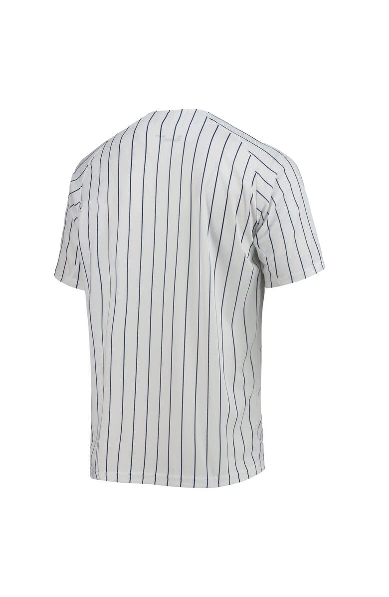 Under Armour Men's Under Armour White Old Dominion Monarchs Pinstripe Replica Baseball Jersey, Alternate, color, White