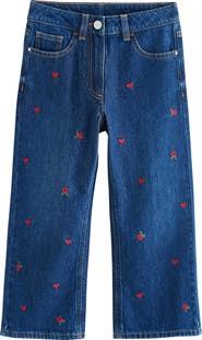 NEXT Kids' Embroidered Flare Jeans