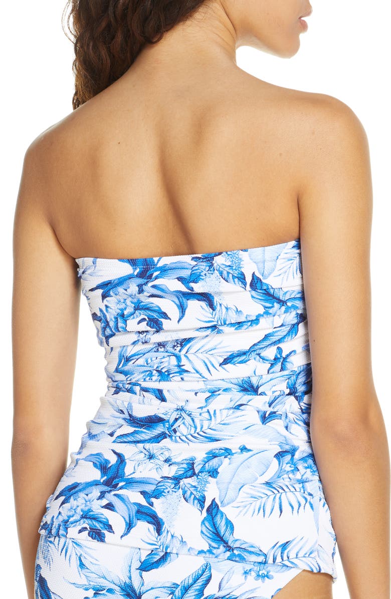 Tommy Bahama Indigo Garden Bandeau Tankini Top, Alternate, color,