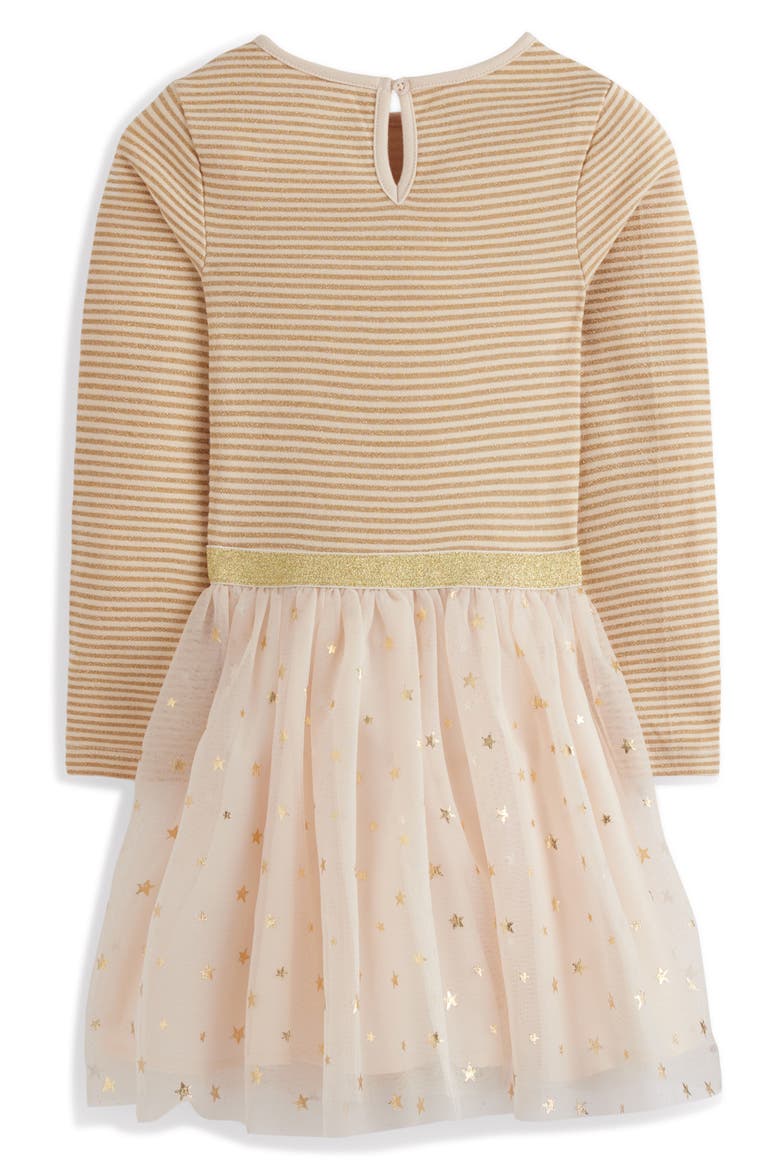 Kids' Twirly Tulle Mix Dress, Alternate, color, IVORY / GOLD
