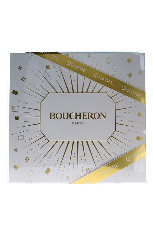 Boucheron Quatre Eau De Parfum Set $140 Value In Transparent