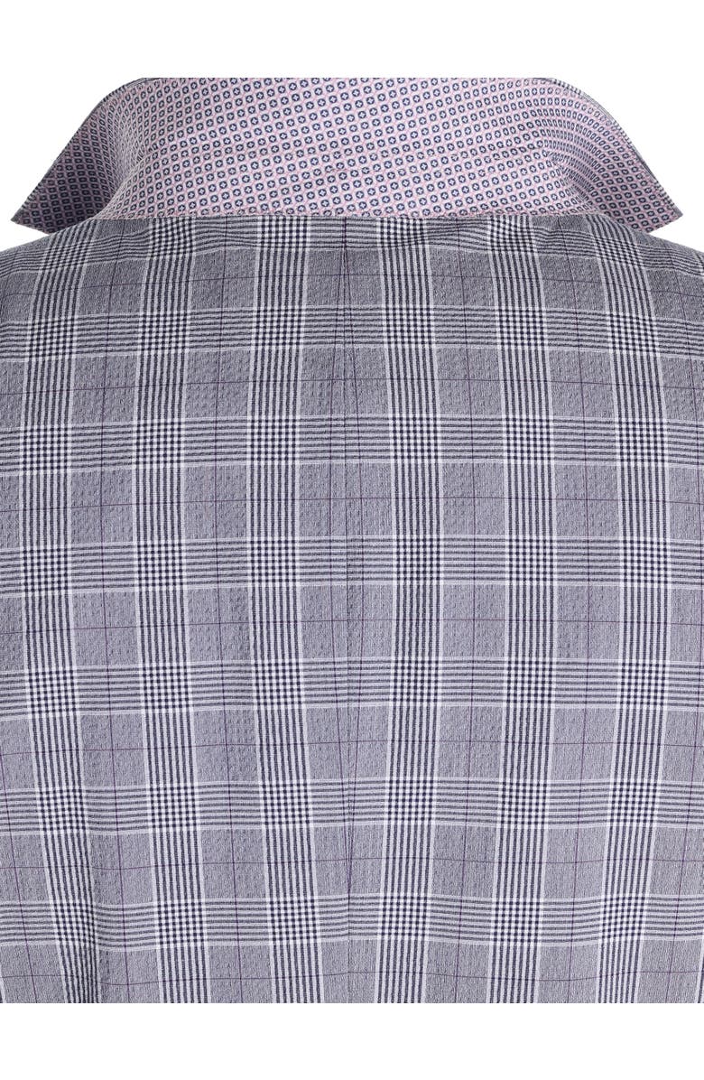 Oak Hill by DXL Big & Tall  Seersucker Plaid Sport Coat, Alternate, color, Navy