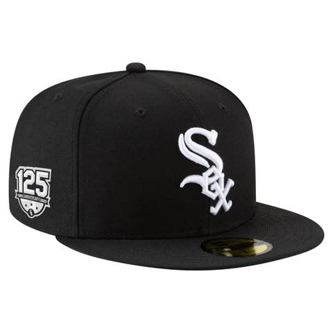 Men's New Era  Black Chicago White Sox 125th Anniversary 59FIFTY Fitted Hat