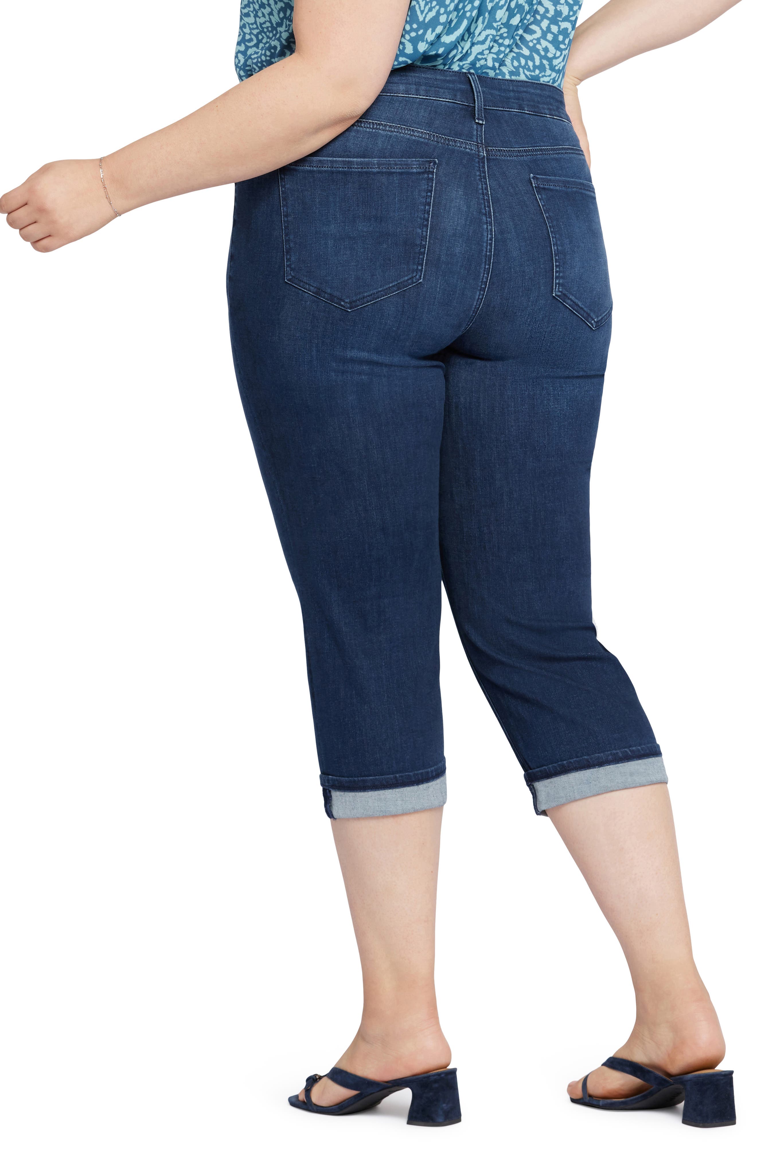 Marilyn Cuffed Capri Jeans - image 2