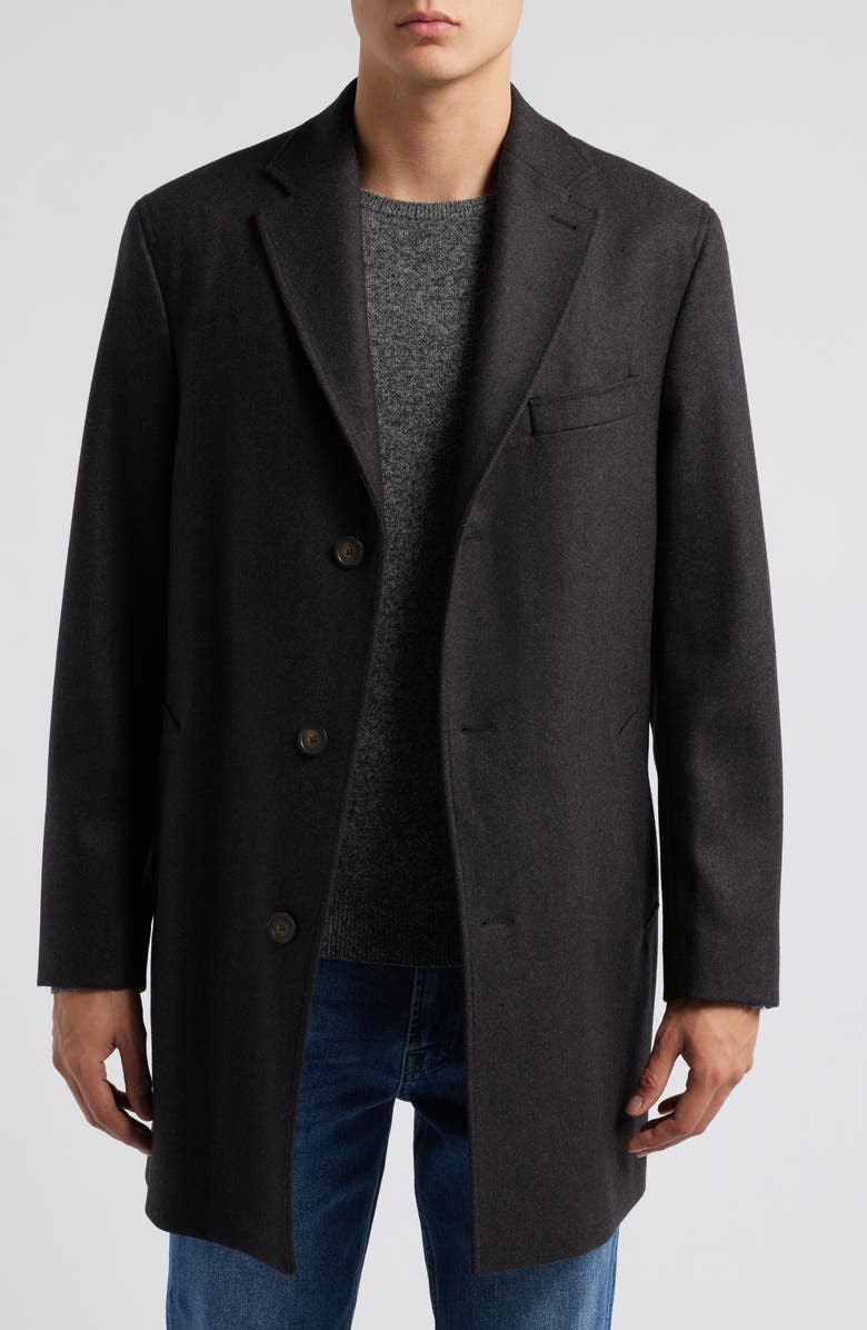 Jack Victor Delroy Wool Topcoat with Removable Bib, Alternate, color,
