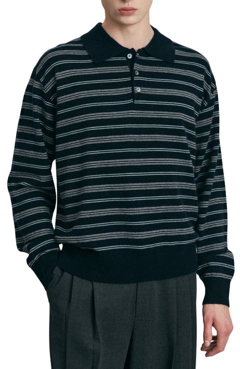 Collared Striped Sweater