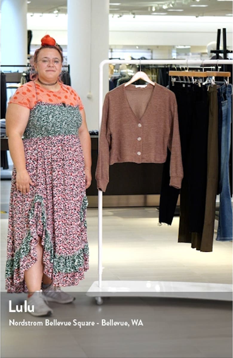 Brushed Crop Cardigan, sales video thumbnail