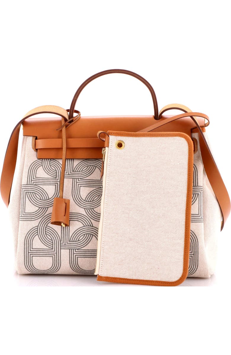 Pre-Owned Hermes Herbag Zip Circuit 24 Vache Hunter and Leather 31, Alternate, color, Gold