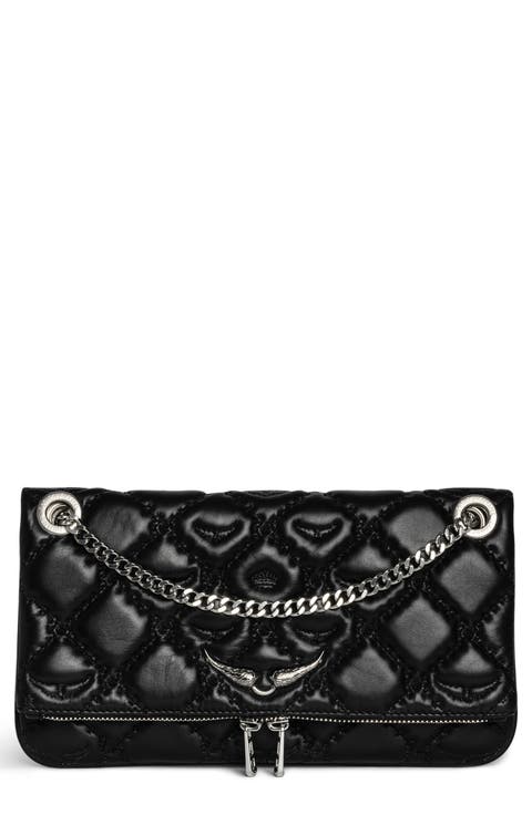 Rock II Diamond Quilted Monogram Leather Crossbody Bag