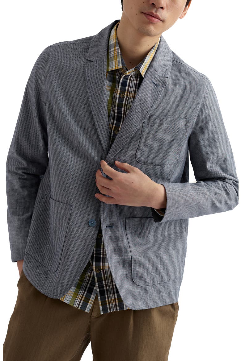 Dominick Organic Cotton Blazer, Main, color, BLUE SAIL