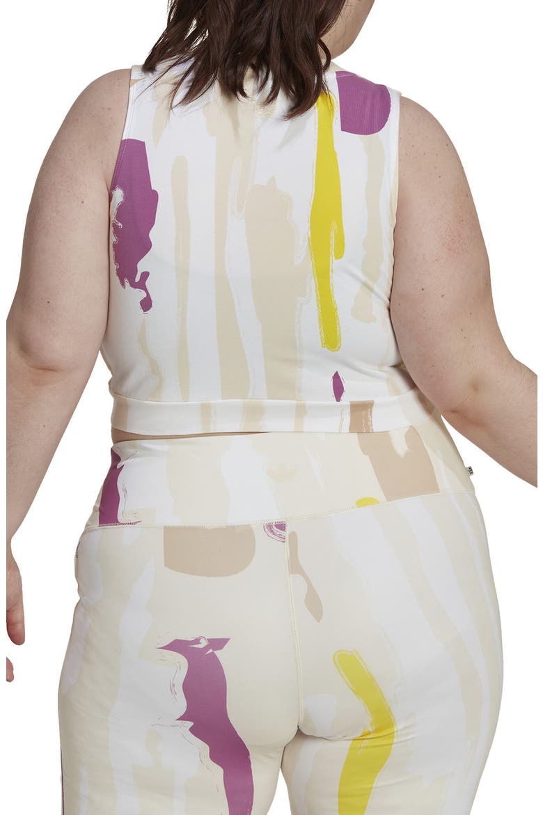 X Thebe Magugu Crop Top, Alternate, color, MULTICOLOR/ WHITE/ ECRU TINT