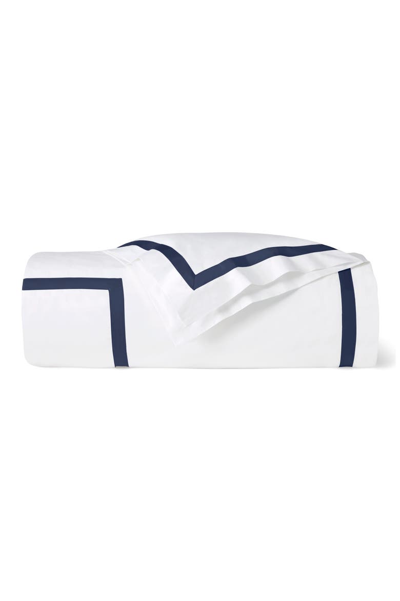 Estate Duvet Cover, Main, color, WHITE/ NAVY