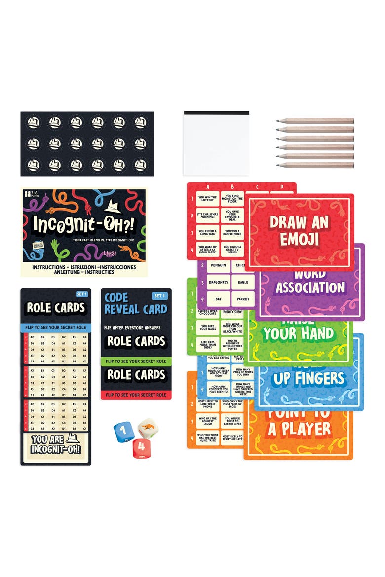 Incognit-Oh Social Deduction Party Game, Alternate, color, NO COLOR