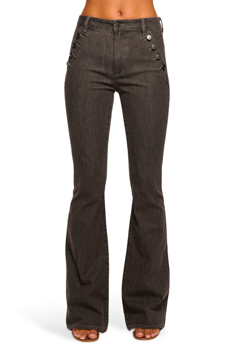 Helena Flare Jeans, Main, color, GREY WASH