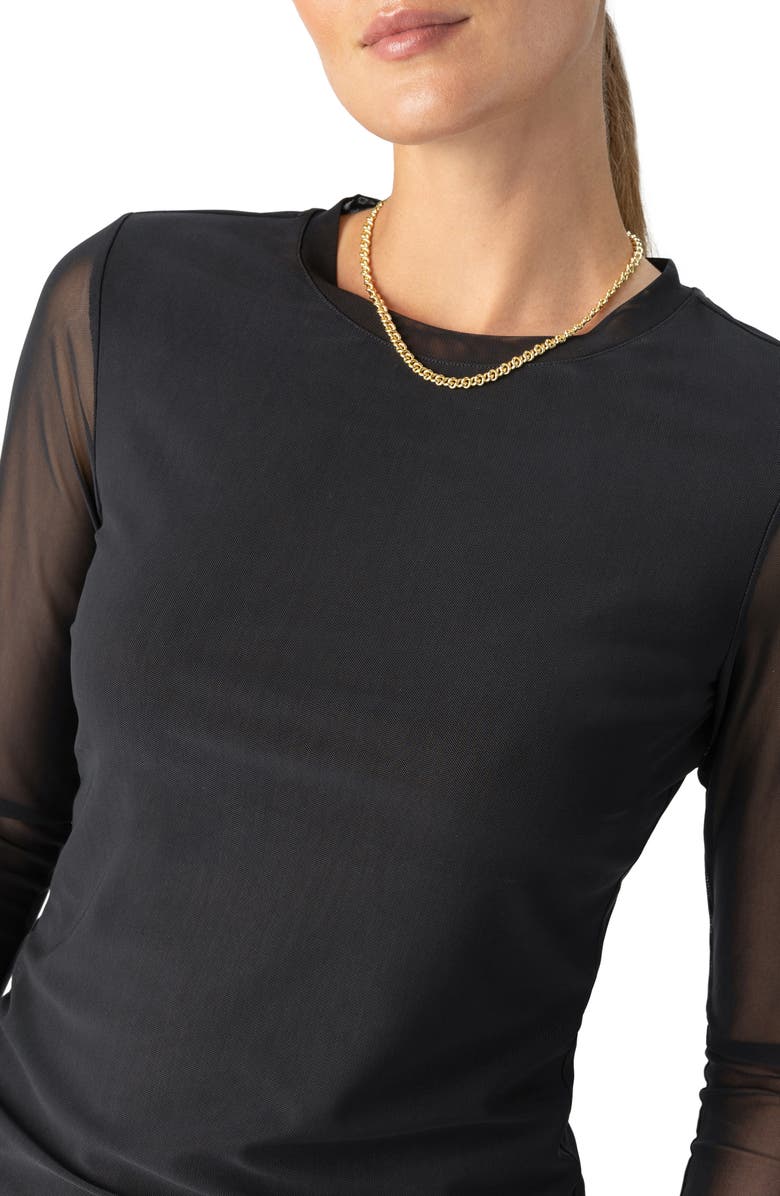 Sanctuary Perfect Mesh Long Sleeve T-Shirt, Alternate, color,