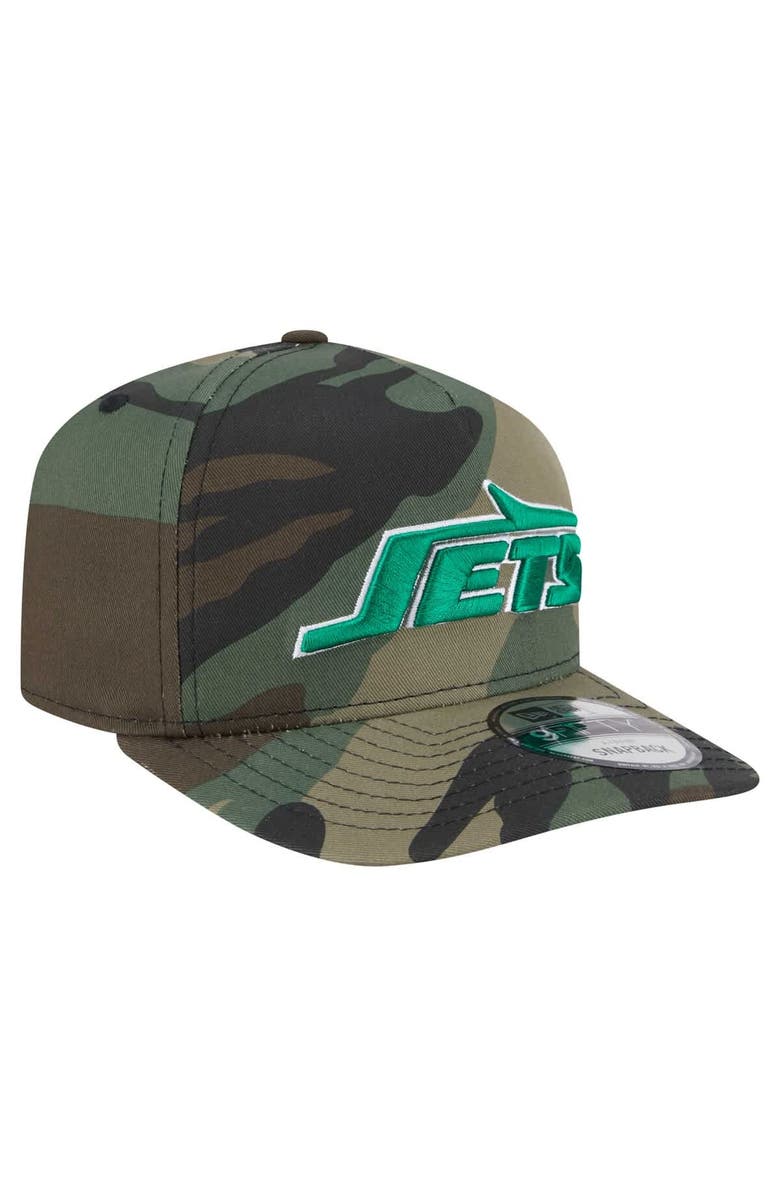 New Era Men's New Era Camo New York Jets Woodsy 9FIFTY Snapback Hat, Alternate, color, 