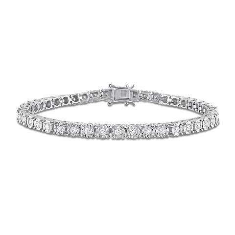 1-1/2 CTW Lab-Grown Diamond Tennis Bracelet