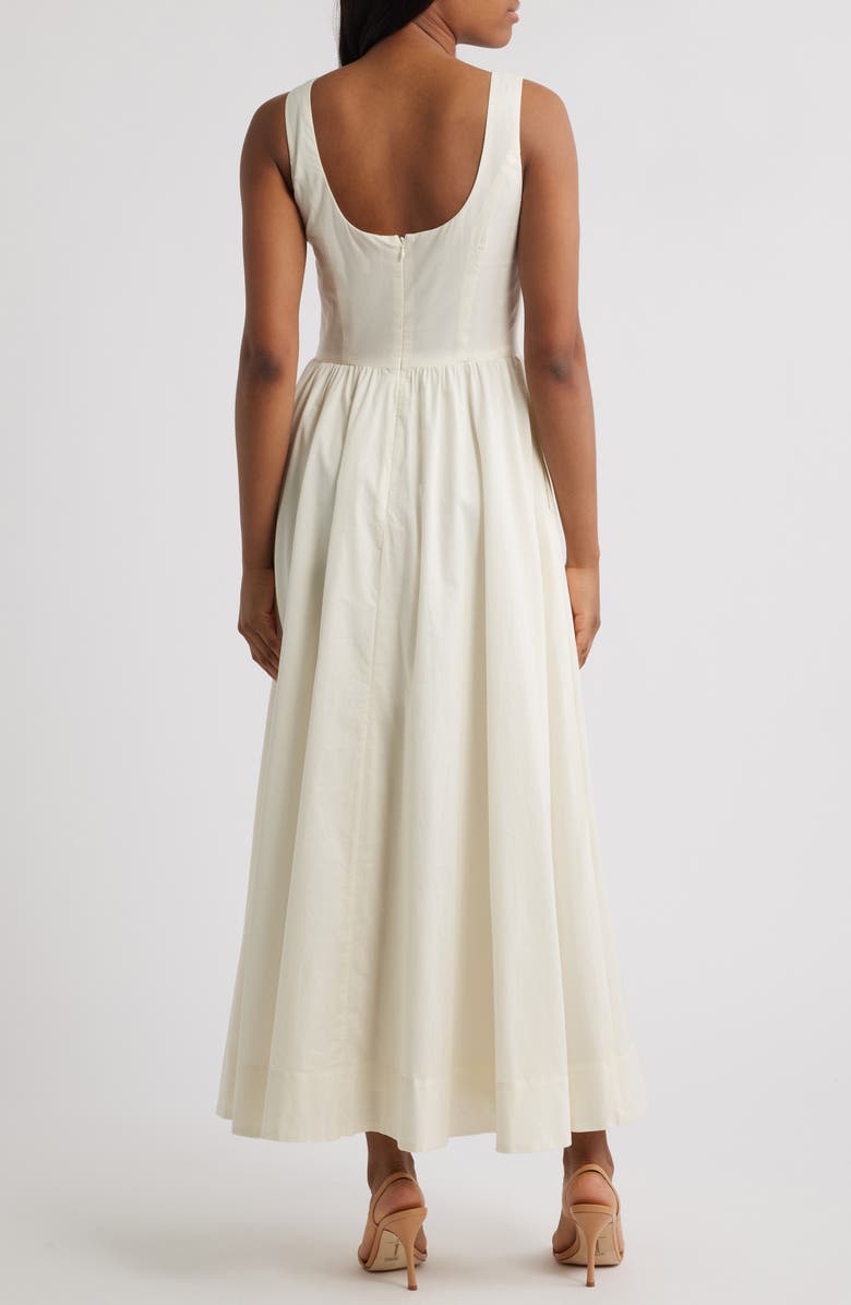 WAYF Bria Boatneck Cotton Dress, Alternate, color, Cream