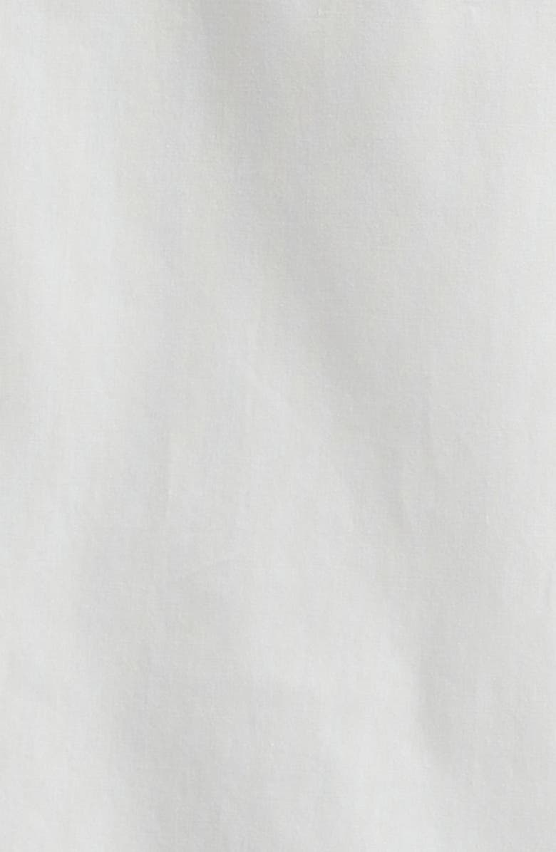 Versace Medusa Logo Cotton Poplin Camp Shirt, Alternate, color, White Print