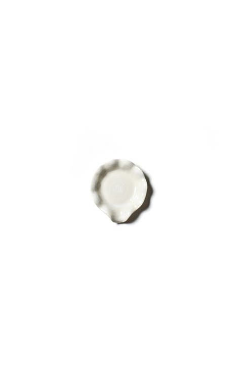Signature White Ruffle Spoon Rest