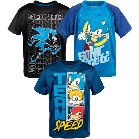 Sonic the Hedgehog 3-Pack Athletic T-Shirts (Toddler, Little Kid & Big Kid)