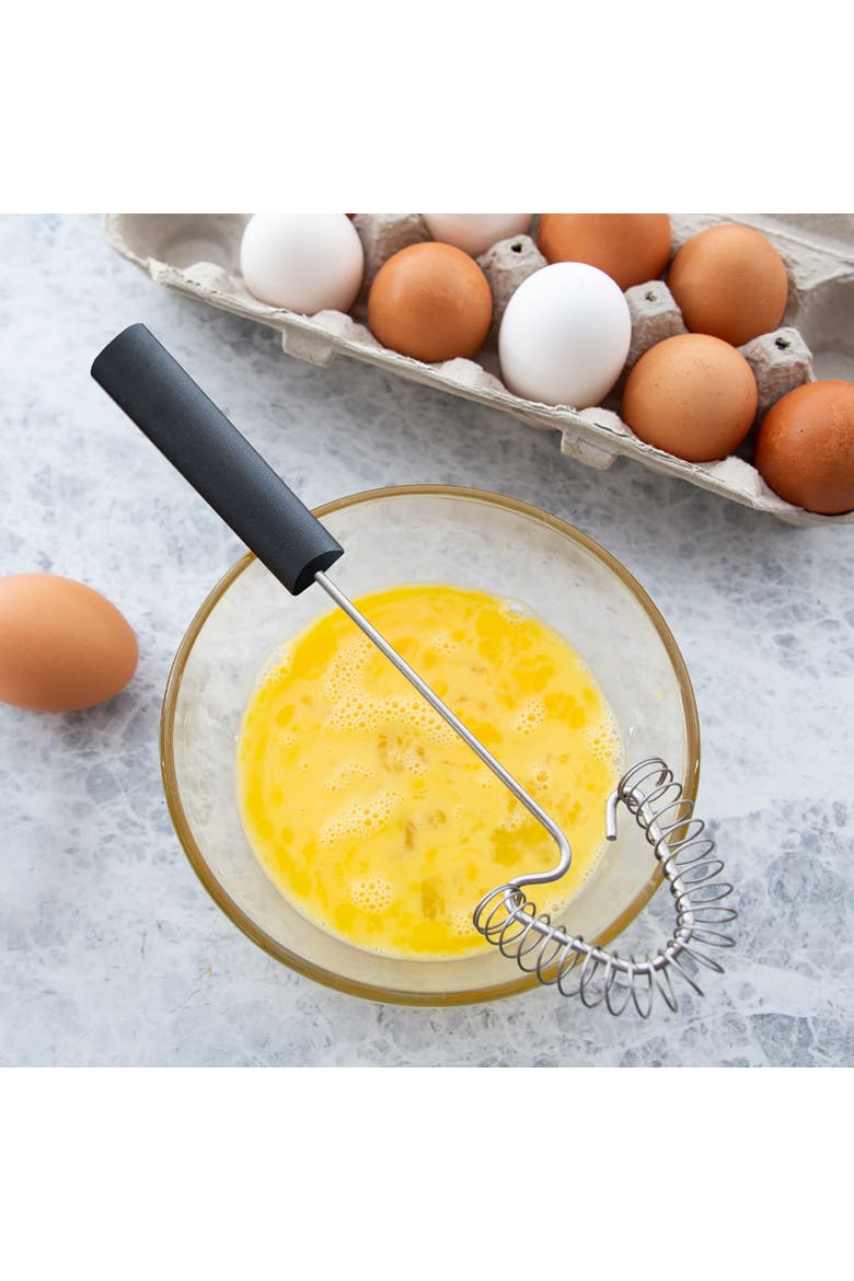 Cutlery Handi-Stir Whisk with Spring Face, Alternate, color, Black
