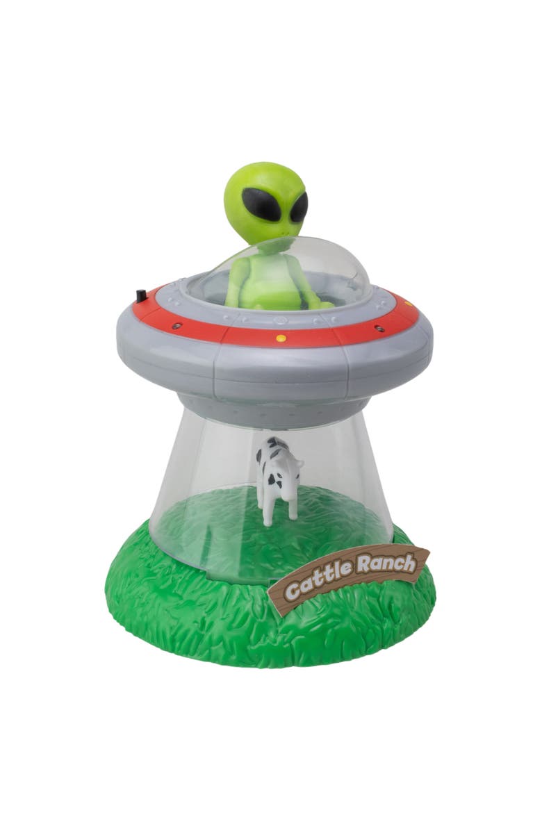 Space Adventure Space Beam It Up Alien UFO Cow Abduction Toy, Alternate, color, Multicolored