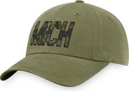 TOP OF THE WORLD Men's Top of the World Olive Michigan Wolverines OHT Military Appreciation Unit Adjustable Hat
