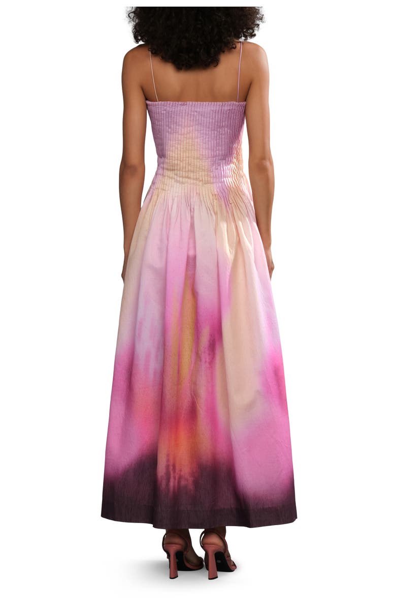 AMUR Grecia pleated dress, Alternate, color, Flora In Focus