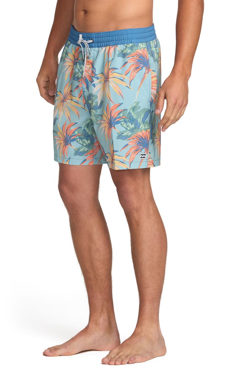 Billabong Sundays Layback Swim Trunks, Alternate, color, Cool Blue