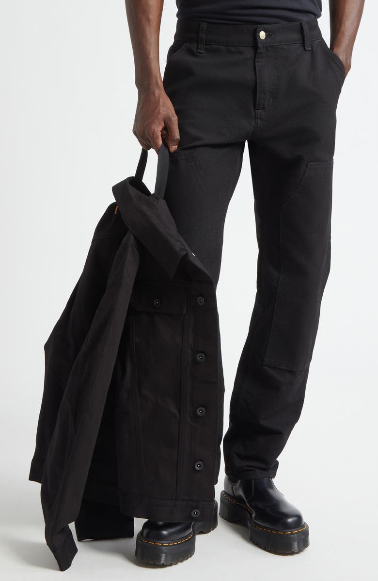 JKEEFER Jacob Type 3 Cotton Trucker Jacket, Alternate, color, Black