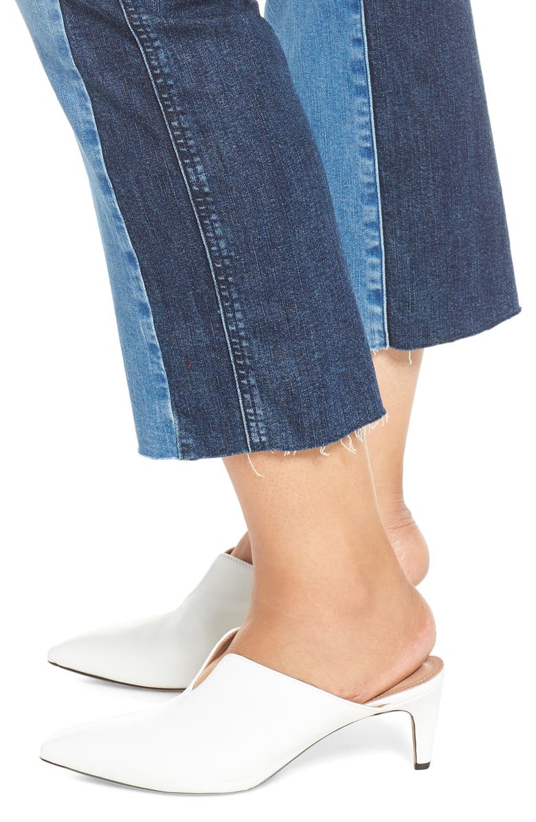 Sanctuary Modern Standard Two Tone Raw Hem Crop Jeans, Alternate, color,