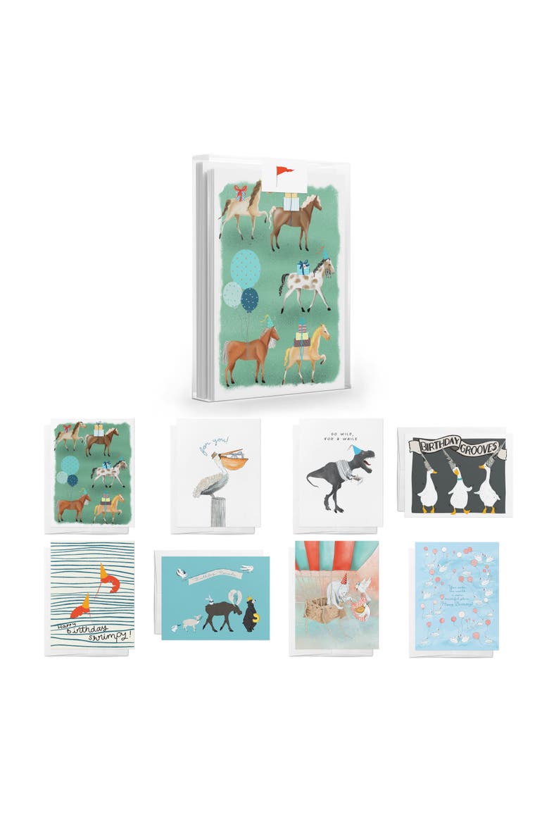 Wild Birthday Greeting Card Pack Assorted Set, Main, color, Multi-Pack