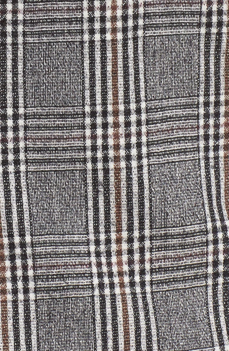 Nordstrom Signature Elbow Patch Plaid Stretch Wool Jacket, Alternate, color,