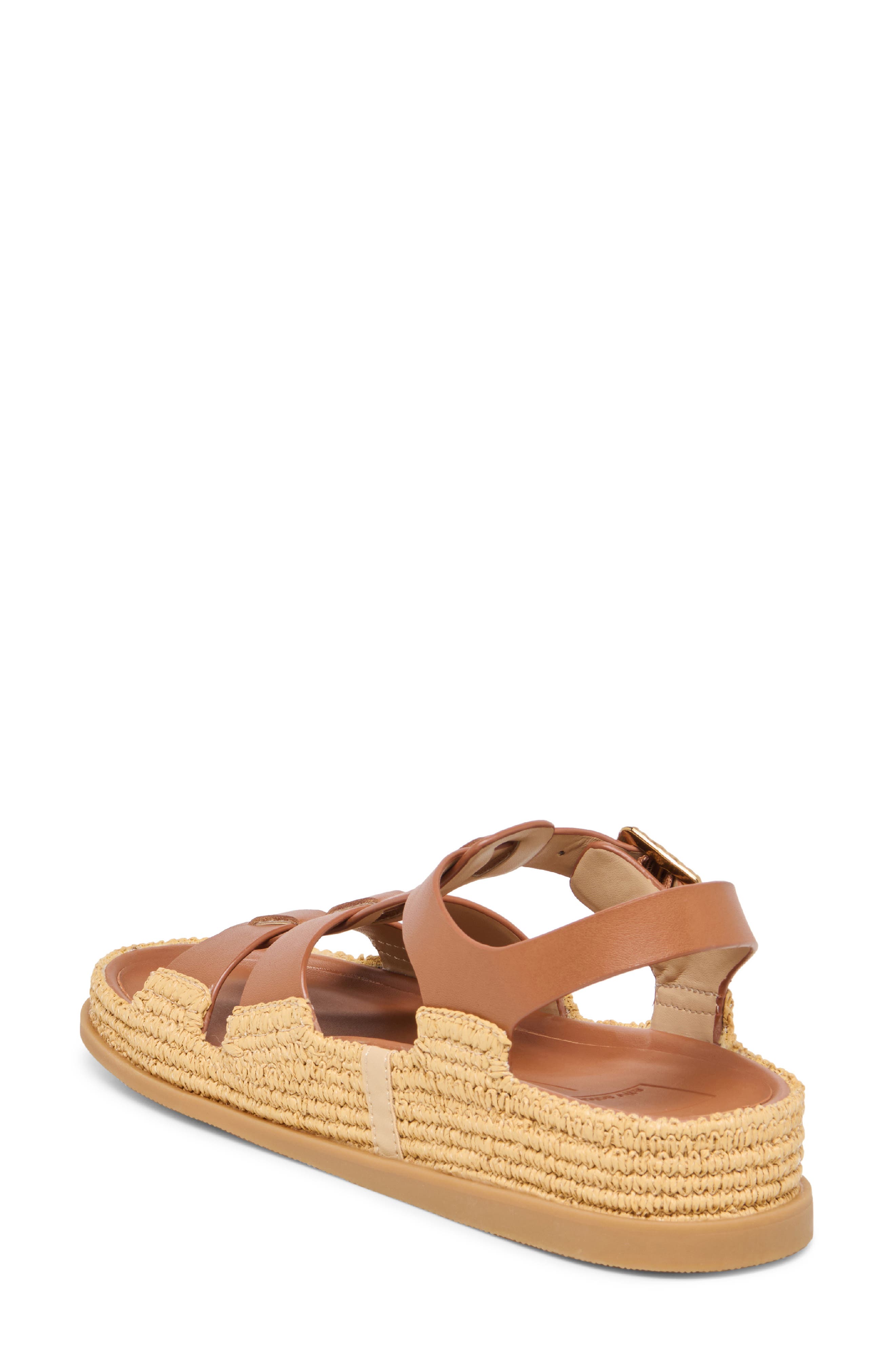 Dolce Vita Shenna Slingback Platform Sandal, Alternate, color, Saddle Leather