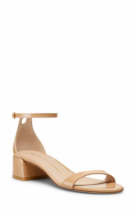 Stuart Weitzman Nudist Block 35 Ankle Strap Sandal