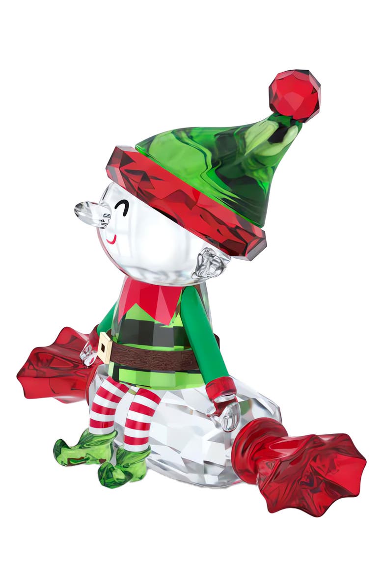 Swarovski Holiday Cheers Dulcis Elf Crystal Figurine, Alternate, color, 