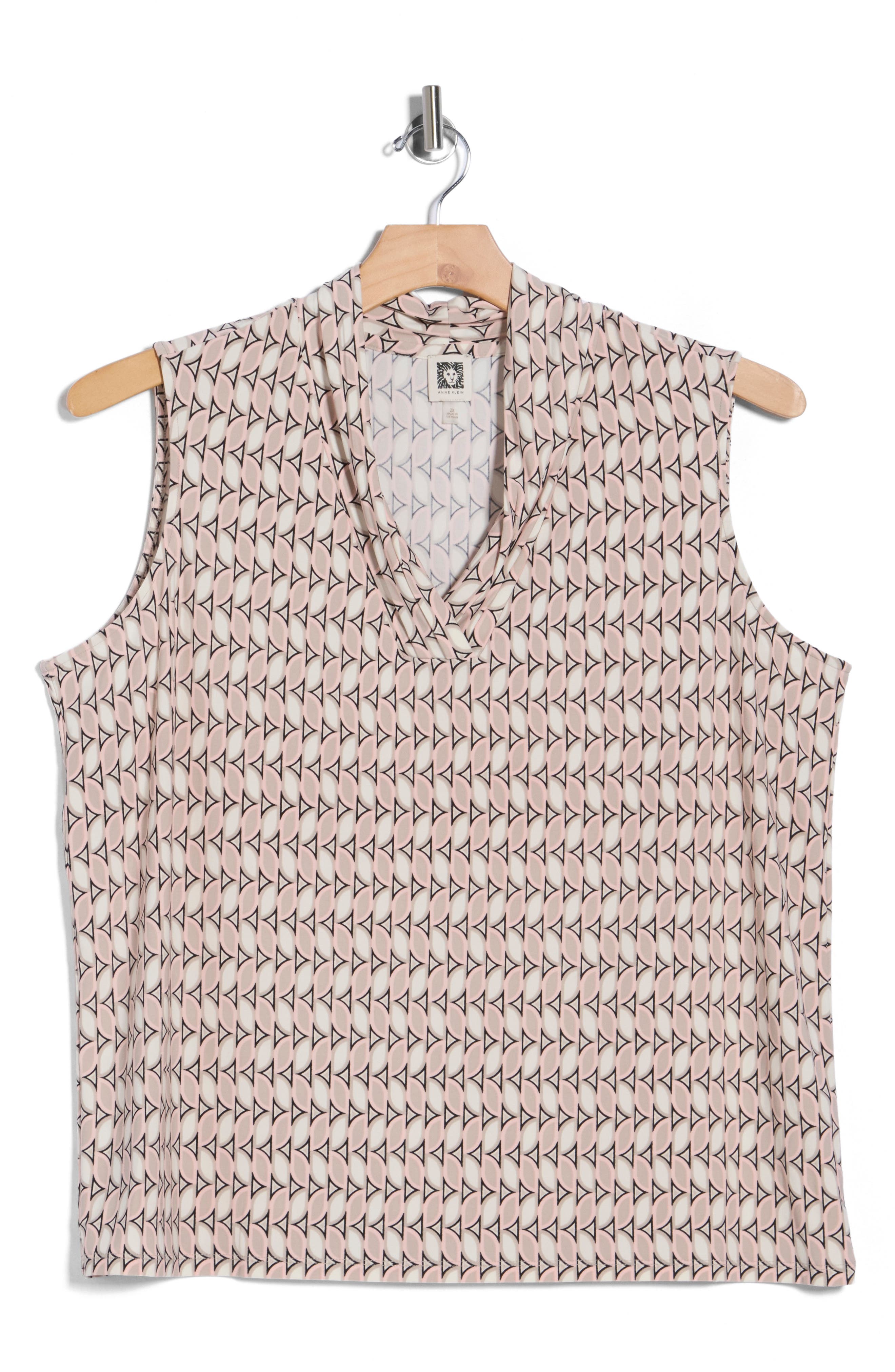 Anne Klein Triple Pleat Top
